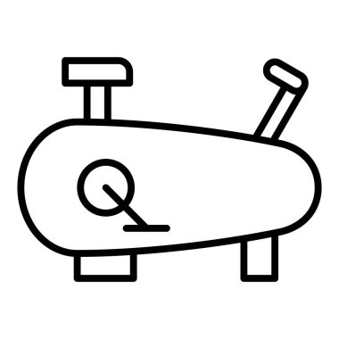 Vector Design Illustration Bicycle Simulator Icon Style