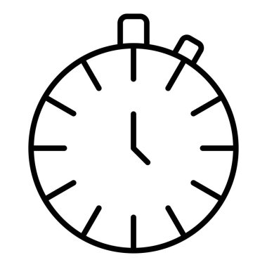 Vector Design Illustration Stopwatch Icon Style