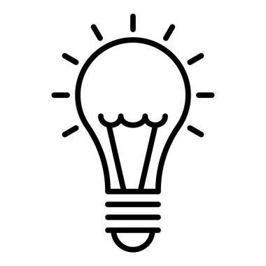 Vector Design Illustration Cool White Light Icon Style