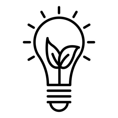 Vector Design Illustration Energy Conservation Icon Style