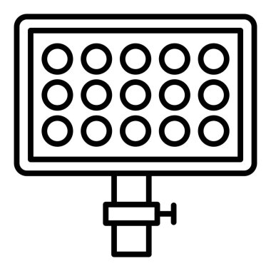 Vector Design Illustration Led Panel Icon Style
