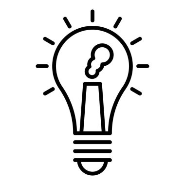 Vector Design Illustration Light Pollution Icon Style