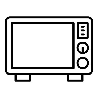 Vector Design Illustration Microwaves Icon Style