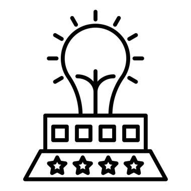 Vector Design Illustration Night Light Icon Style