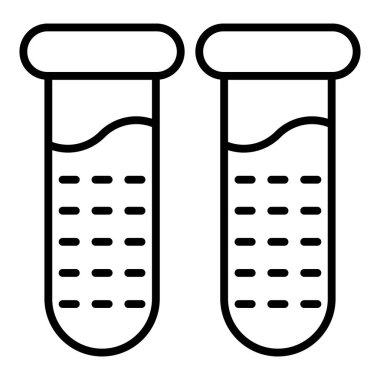 Vector Design Illustration Test Tube Icon Style