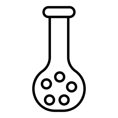 Vector Design Illustration Volumetric Flask Icon Style