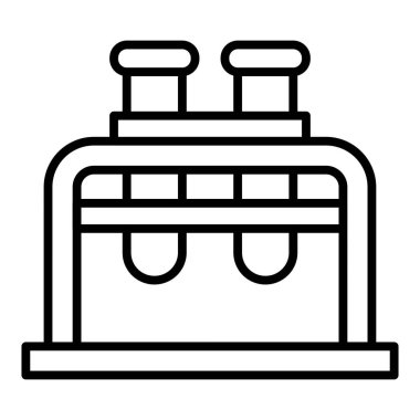 Vector Design Illustration Test Tube Stand Icon Style