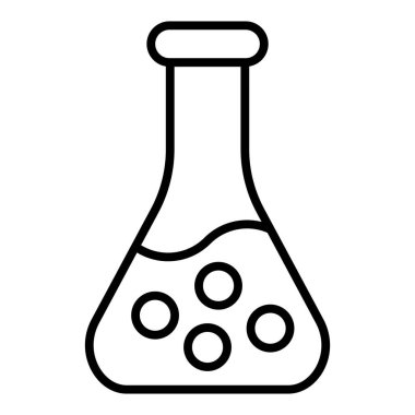 Vector Design Illustration Beaker Icon Style