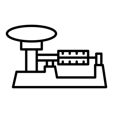 Vector Design Illustration Triple Beam Icon Style