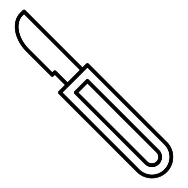 Vector Design Illustration Scalpel Icon Style
