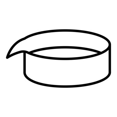 Vector Design Illustration Evaporating Dish Icon Style