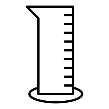 Vector Design Illustration Graduated Cylinder Icon Style