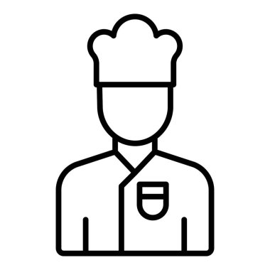 Vector Design Illustration Chef Male Icon Style