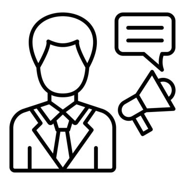 Vector Design Illustration Influencer Male Icon Style