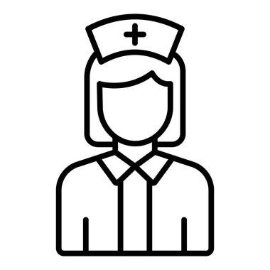 Vector Design Illustration Nurse Female Icon Style