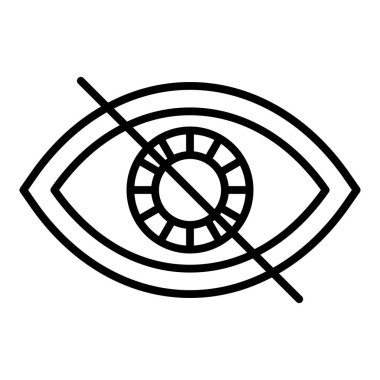 Vector Design Illustration Color Blindness Icon Style