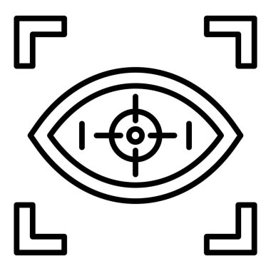 Vector Design Illustration Focusing Icon Style