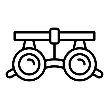 Vector Design Illustration Medical Glasses Icon Style