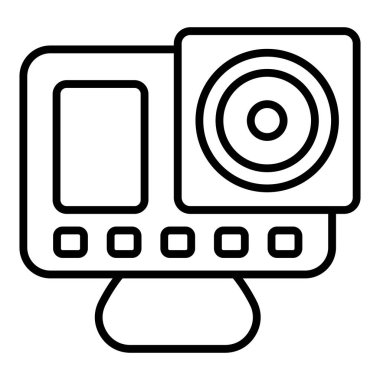 Vector Design Illustration Go Pro Icon Style