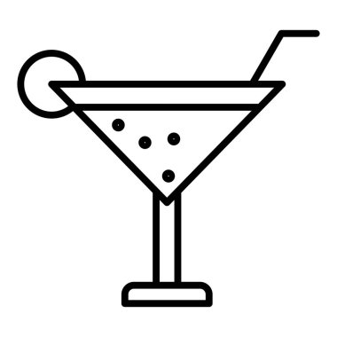 Vector Design Illustration Cocktail Icon Style