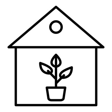 Vector Design Illustration Indoor Plants Icon Style