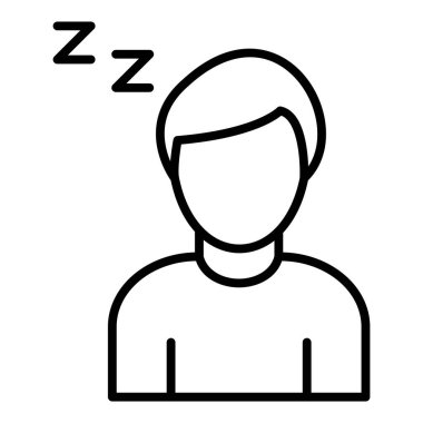Vector Design Illustration Lazy Icon Style