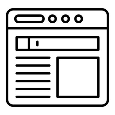 Vector Design Illustration Browser Icon Style