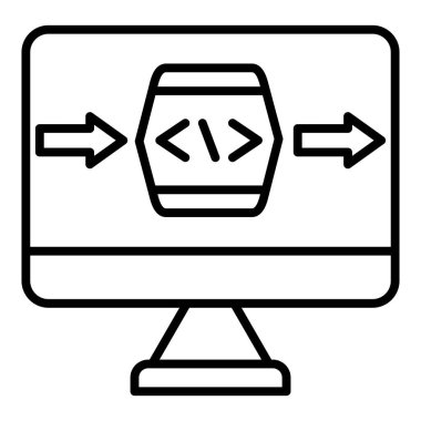 Vector Design Illustration Black Box Icon Style