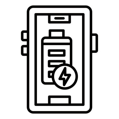 Vector Design Illustration Battery Charging Full Icon Style