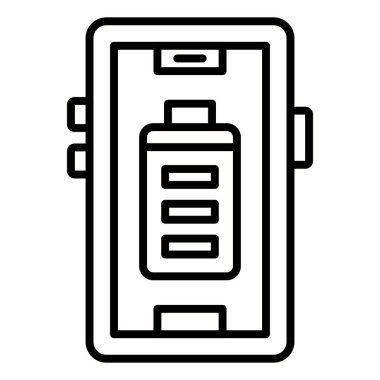 Vector Design Illustration Battery Full Icon Style