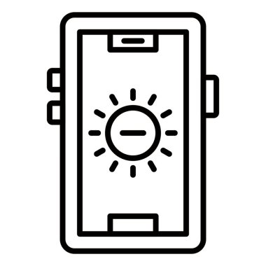 Vector Design Illustration Brightness Low Icon Style