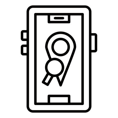 Vector Design Illustration Location Searching Icon Style