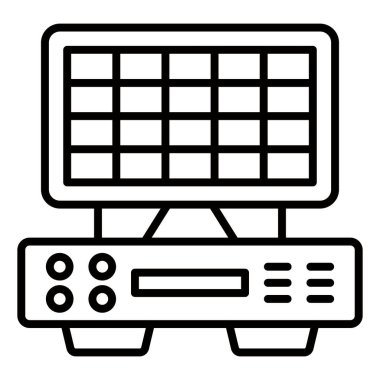 Vector Design Illustration DVR Icon Style