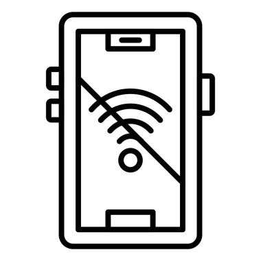Vector Design Illustration Signal Wifi Off Icon Style