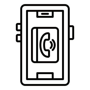 Vector Design Illustration Contacts Icon Style