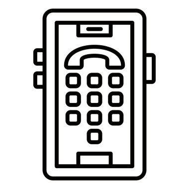 Vector Design Illustration Dial Pad Icon Style