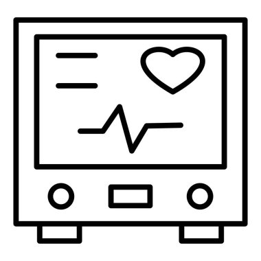 Vector Design Illustration Electrocardiogram Icon Style