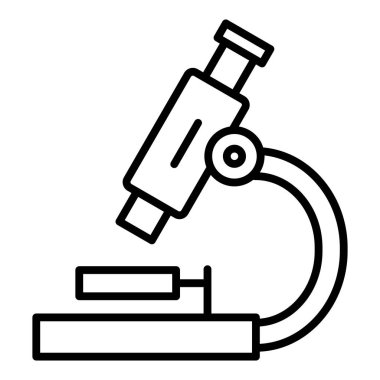 Vector Design Illustration Microscope Icon Style