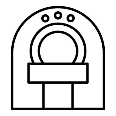 Vector Design Illustration CT Scan Icon Style