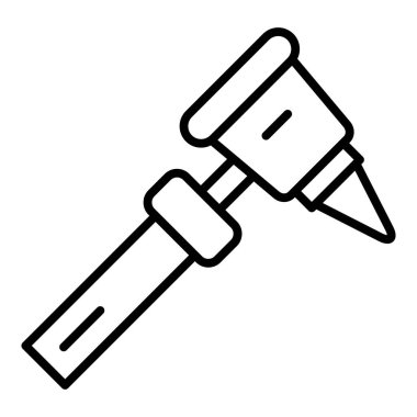 Vector Design Illustration Otoscopy Icon Style