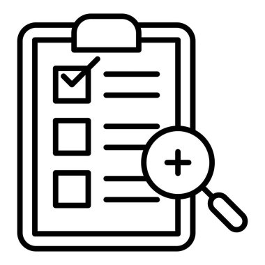 Vector Design Illustration Diagnosis Icon Style