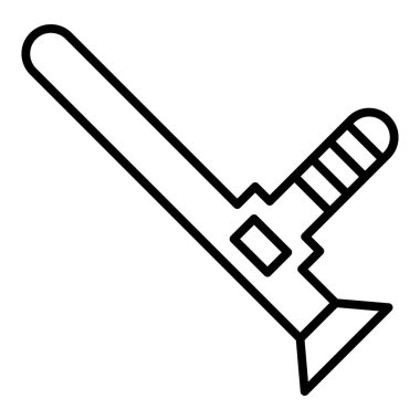 Vector Design Illustration Baton Icon Style