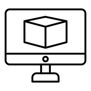 Vector Design Illustration 3D Modeling Icon Style