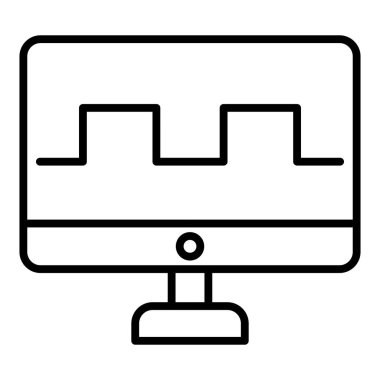 Vector Design Illustration Digital Television Icon Style