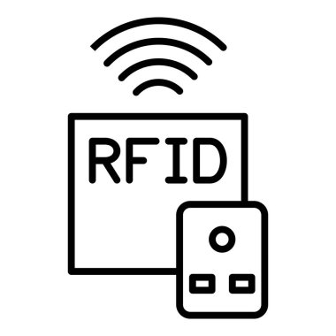 Vector Design Illustration Rfid Icon Style