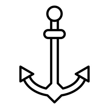 Vector Design Illustration Anchor Icon Style