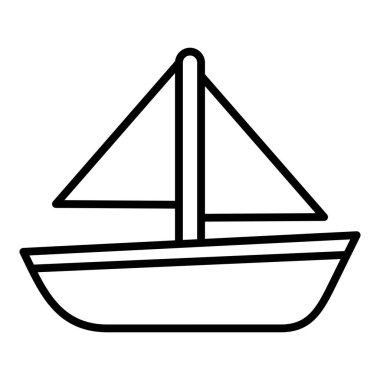 Vector Design Illustration Boating Icon Style