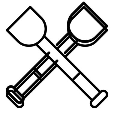 Vector Design Illustration Rowing Icon Style