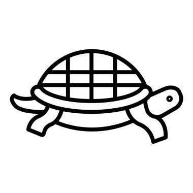 Vector Design Illustration Sea Turtle Icon Style