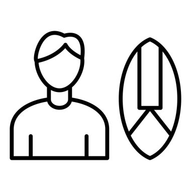 Vector Design Illustration Skurfing Icon Style